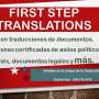 Garantiza tus Traducciones Certificadas con FIRST STEP TRANSLATIONS CORP.
