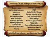 Professional Speechwriter – We write speeches for all occasions